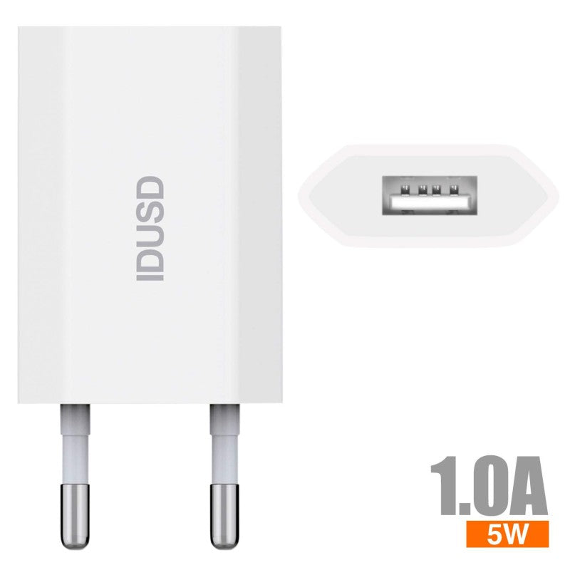 Adaptador Viaje USB 1A - 6204B