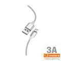 Cable Nylon Lightning 1.2M 3A - C82B