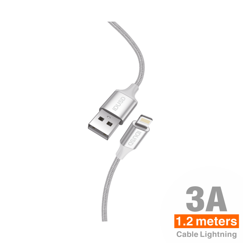 Cable Nylon Lightning 1.2M 3A - C82B