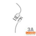 Cable Nylon USB-C 1.2M 3A - C83B