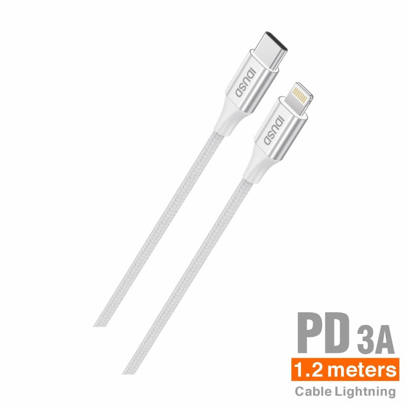 Cable Nylon PD Lightning 1.2M 3A - C85B