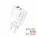 GaN 65W PD 2USB A+C - D130B