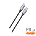 Cable Nylon PD USB-C 1.2M 5A - C86A