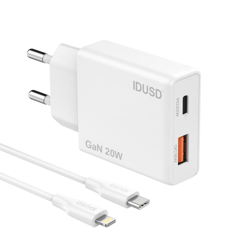 Cargador GaN PD20W A+C - PD Lightning - D285B