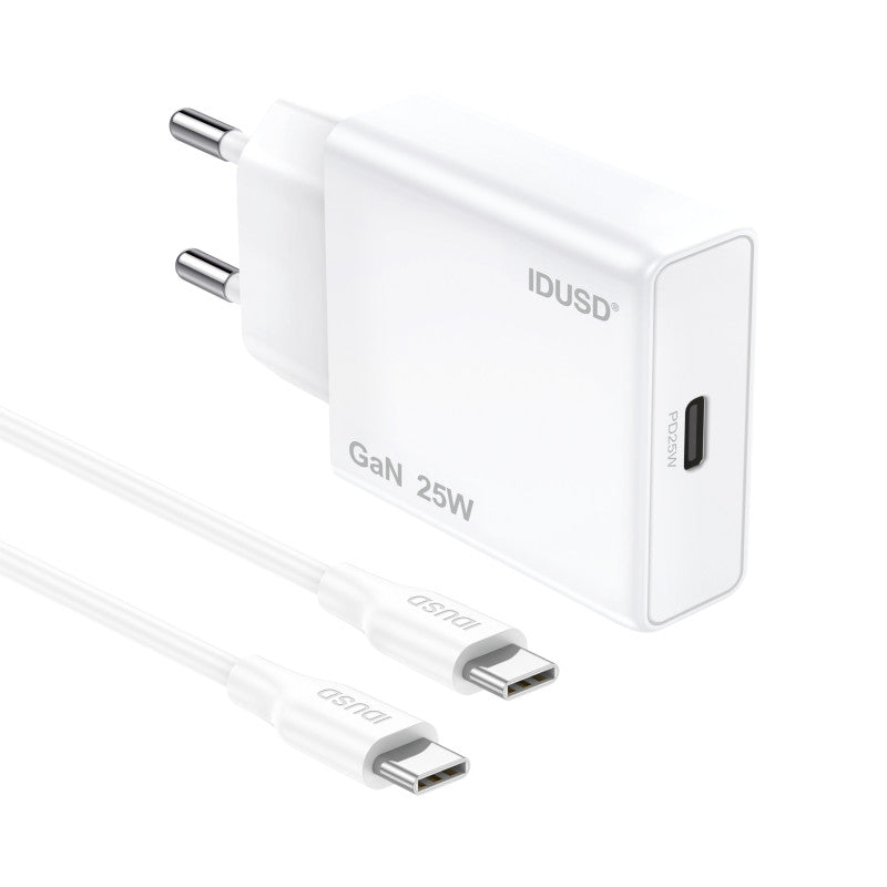 Cargador GaN PD25W 1C - PD USB-C - D266B