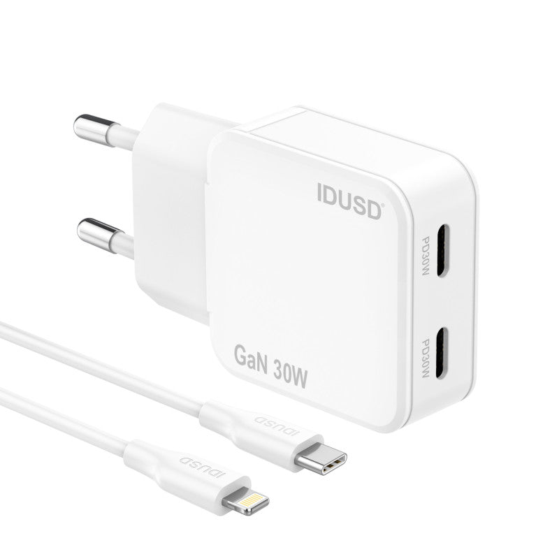 Cargador GaN PD30W  C+C - PD Lightning - D325B