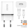 Smart Charger 1U 2.4A + Micro-USB - D71B
