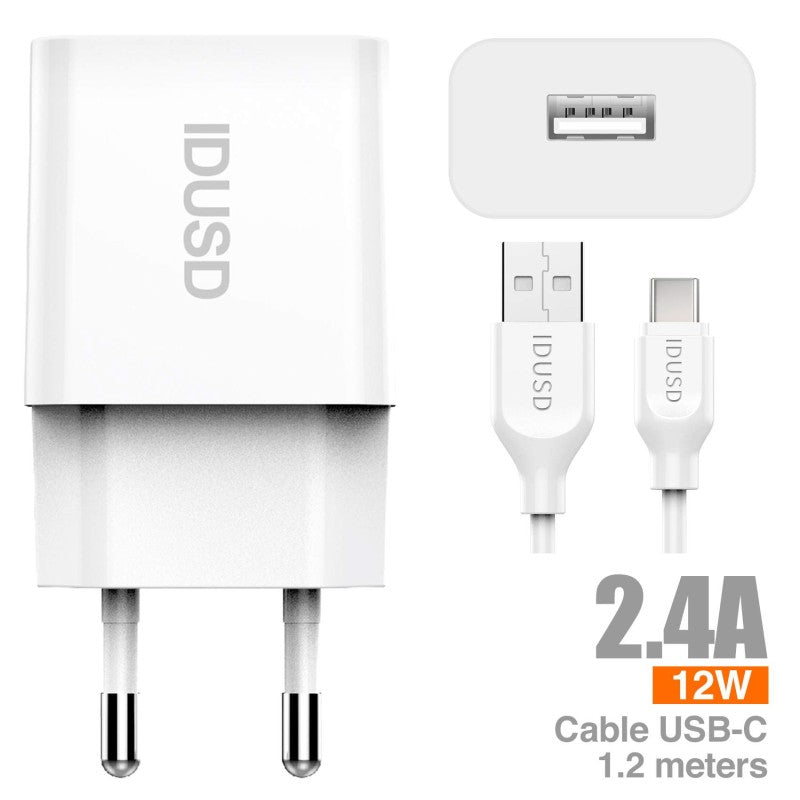 Smart Charger 1U 2.4A + Type C - D73B