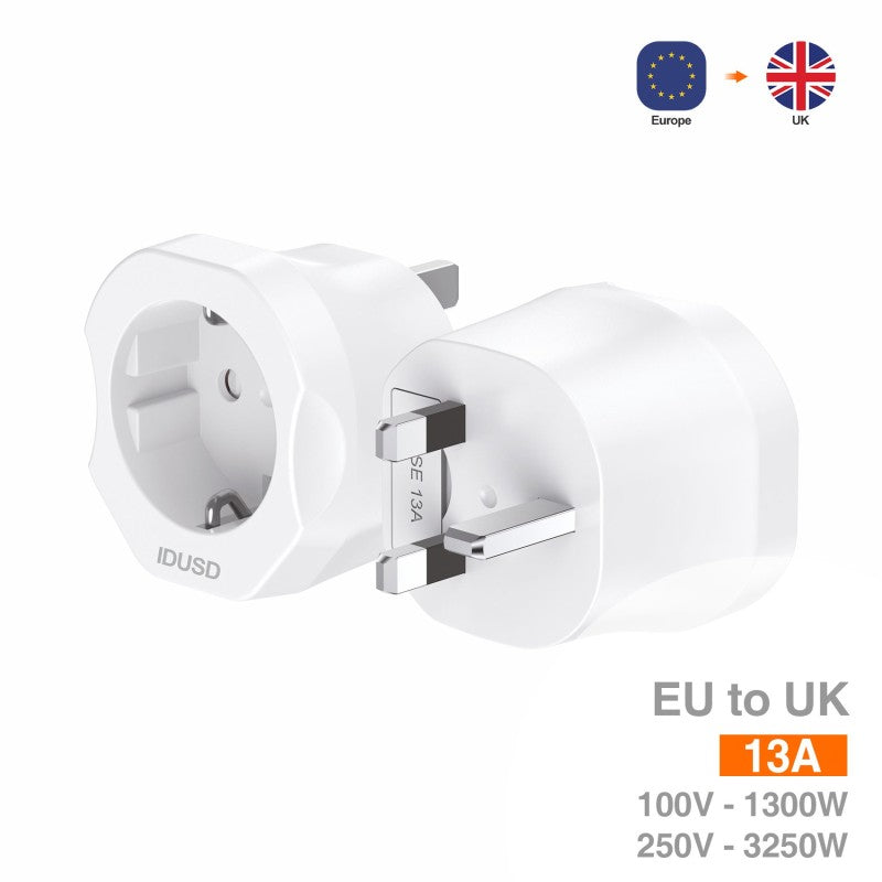Travel Adapter Europe to UK - D03B
